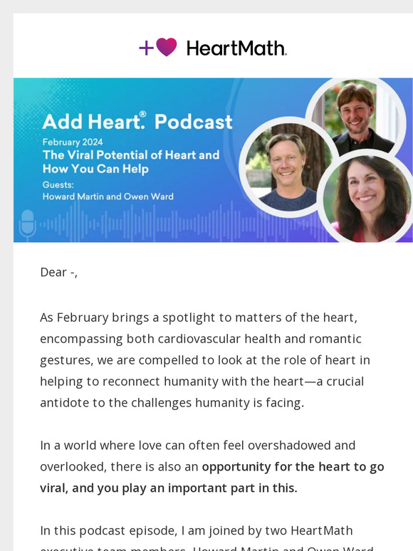 HeartMath: The Viral Potential of Heart and How You Can Help – New ...