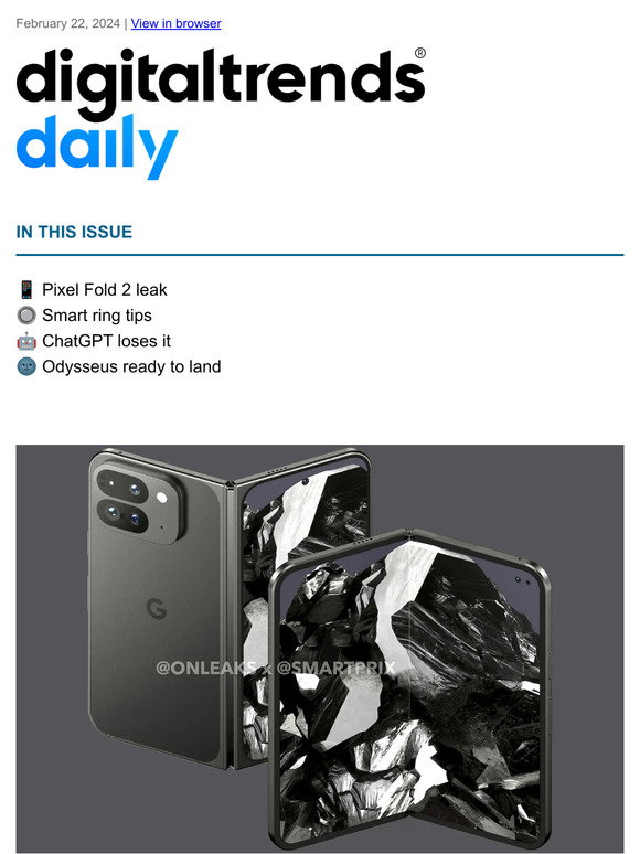 Digital Trends: 📱Folding phone leak | Milled