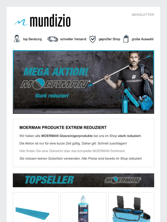 Glasreiniger aufgepasst! Jetzt sparen!