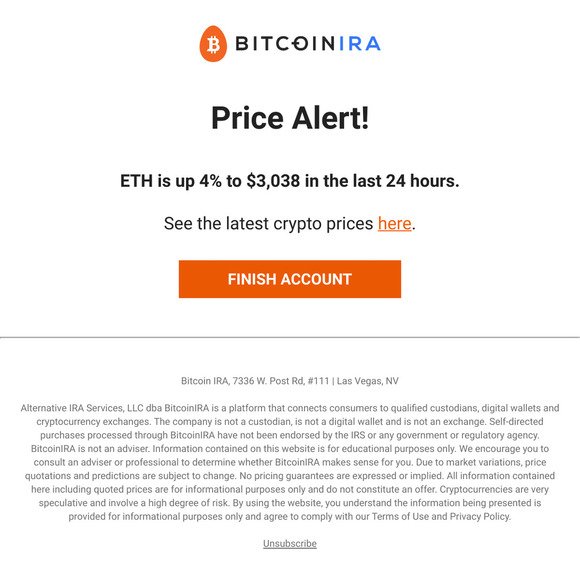 [Price alert] ETH is up 4%