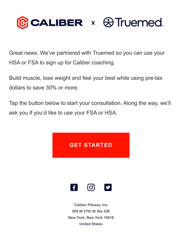 Great news: Caliber coaching is now FSA / HSA eligible
