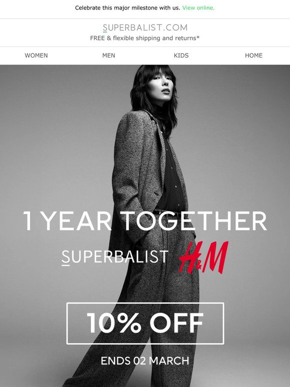 🔴🥳🟢 SAVE on H&M for our 1 year ANNIVERSARY 🟢🥳🔴