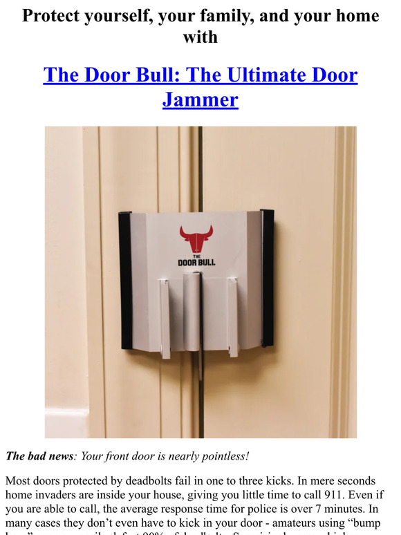 The Door Bull: The Ultimate Door Jammer