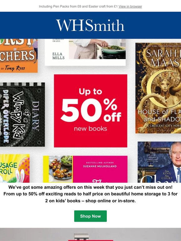 50% Off Books, plus other offers!