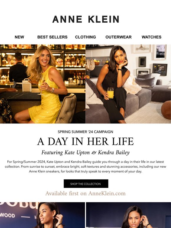 Kate Upton and Kendra Bailey for Anne Klein