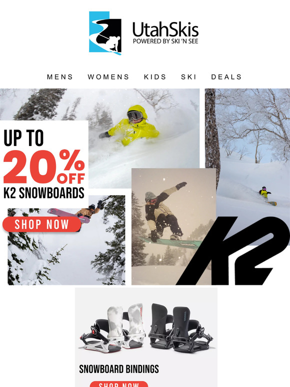 Don't Miss Out! K2 Snowboard Is Now 20% Off!