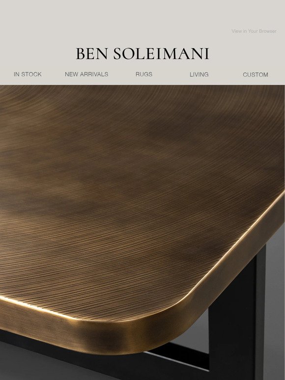 Introducing The Cast Demeter Coffee Table by Ben Soleimani