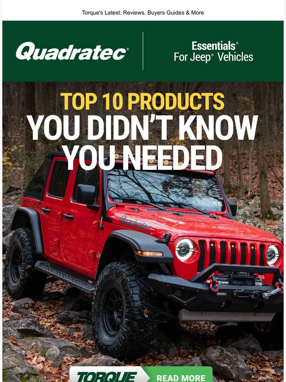 Quadratec Top 10 Products You Didn't Know You Needed Milled
