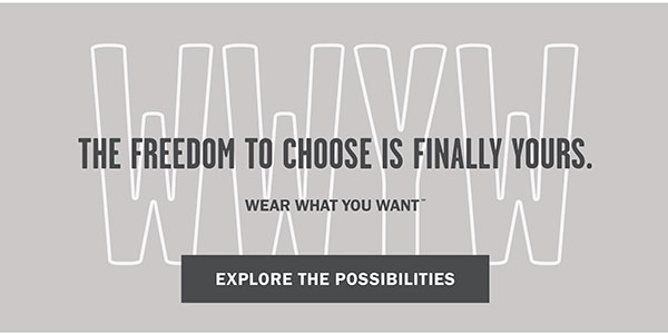 THE FREEDOM TO CHOOSE IS FINALLY YOURS