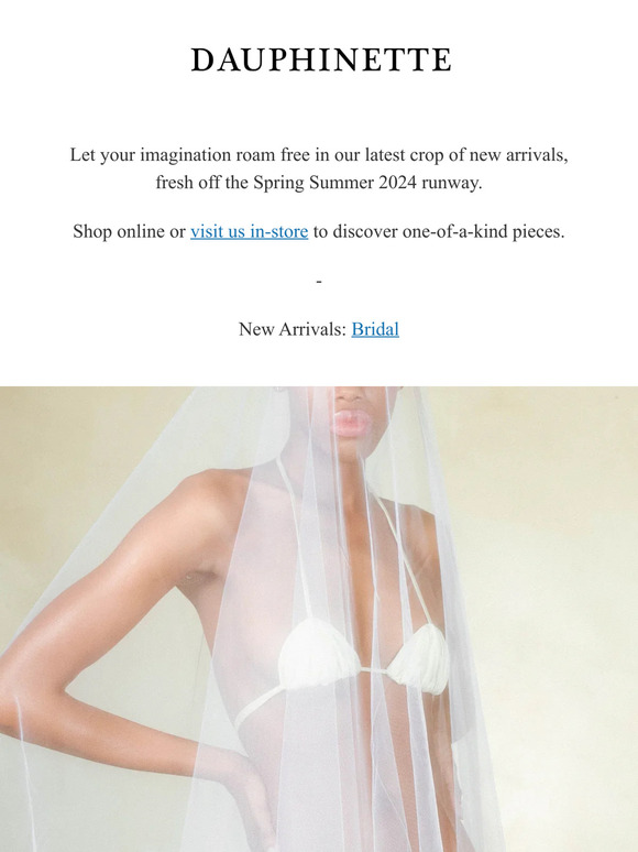 New Arrivals | Beetles, Underwear Gowns, and Dauphinette Bridal
