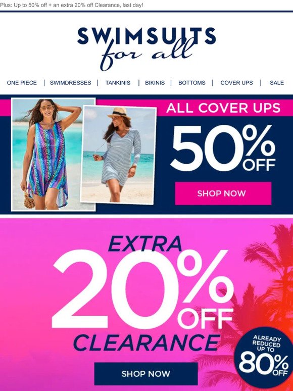 Limited Time Only: Half Off Cover Ups