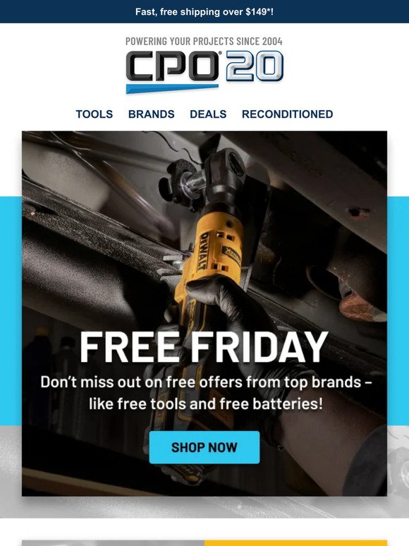Free Tools and Batteries from Top Brands - Limited Time Only!