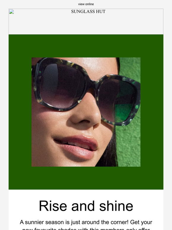 Sunglass Hut: Just for you: up to $75 off a new pair of shades | Milled