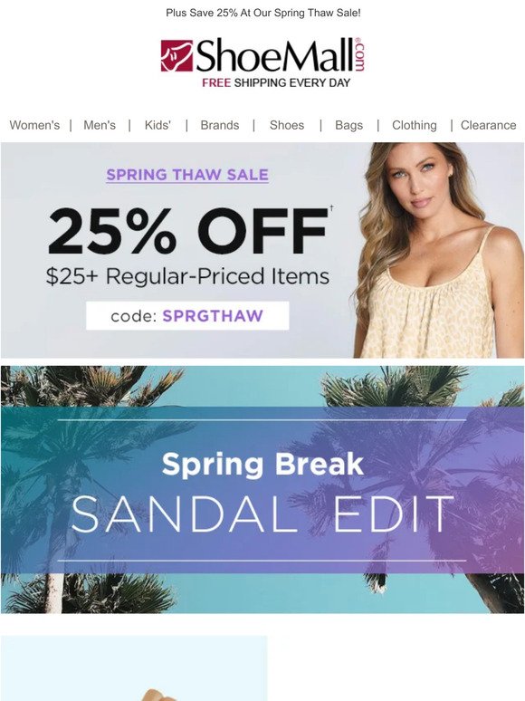 Need Sandals For Spring Break? Done!