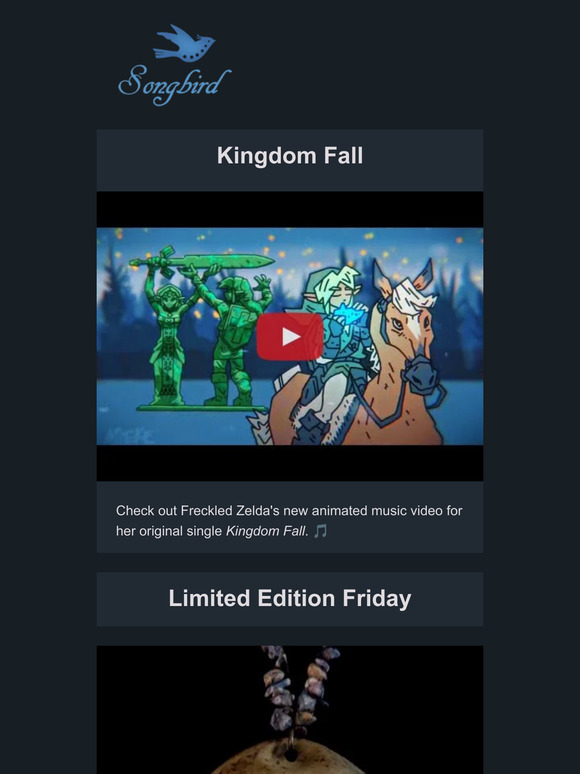 Songbird Ocarinas Animated Freckled Zelda Music Video Kingdom Fall