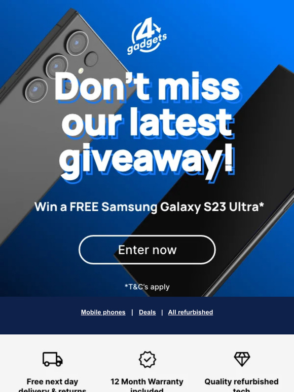 ✨📱 Win a free S23 Ultra in our latest giveaway! 3 easy steps, T&Cs apply.