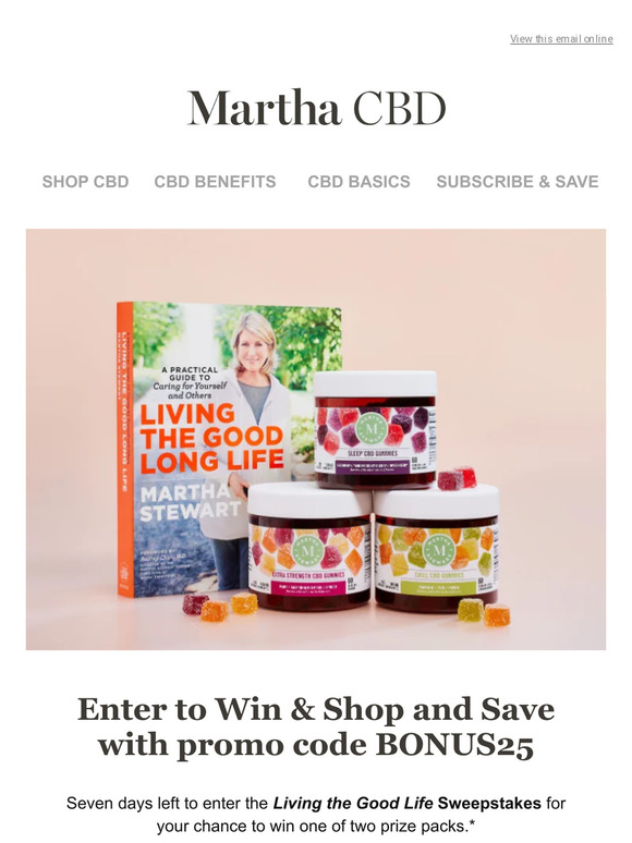 Enter to Win & Shop and Save. Promo code inside.
