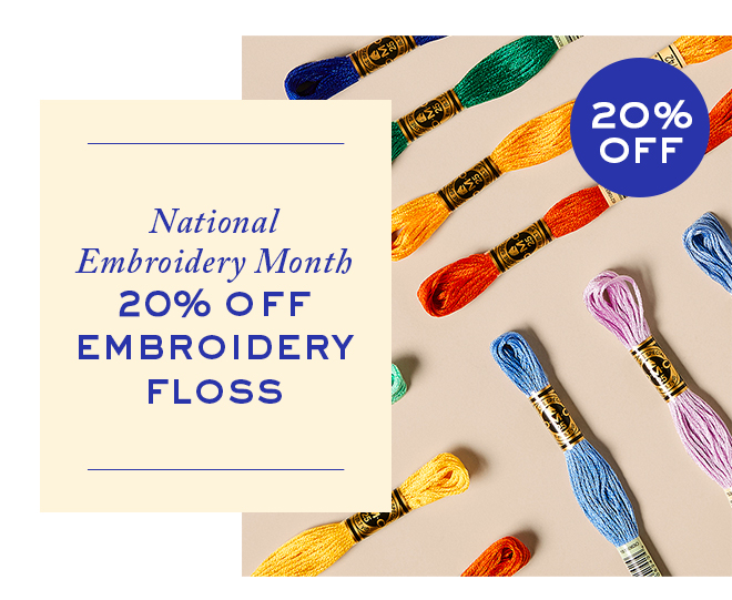 20% Off  Embroidery Floss