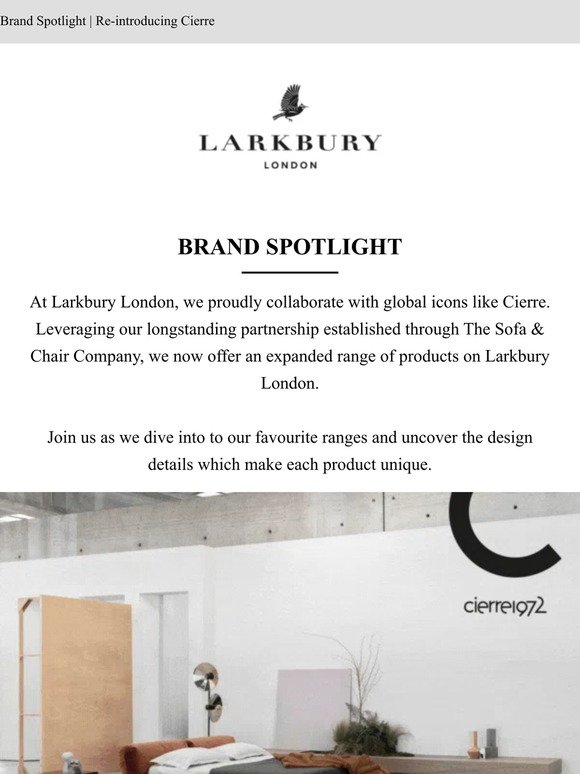 Brand Spotlight: Re-Introducing Cierre