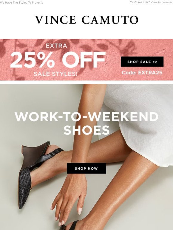 FACT: New Shoes Make Work Fun + Extra 25% Off Sale