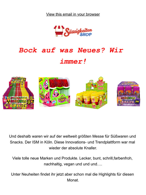 Bock auf was Neues? Wir immer!