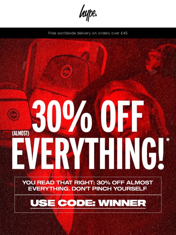 🔴🔴🔴🔴 30% OFF ALMOST EVERYTHING!* (INC. SALE). Shop Now! 🔴🔴🔴🔴