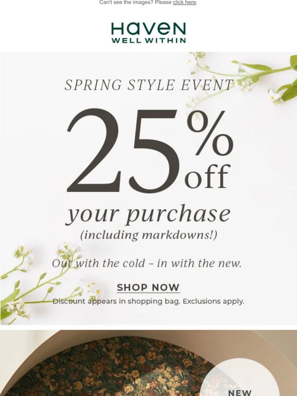 Build A New Wardrobe With 25% Off Your Purchase (Including Markdowns!)