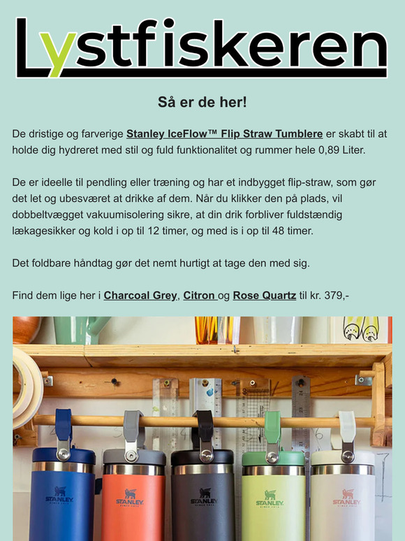 NYHED! Stanley Iceflow Flip Straw & Yeti Straw Mugs