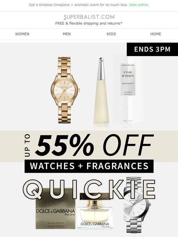 QUICKIE | Up to 55% off ⌚🌹