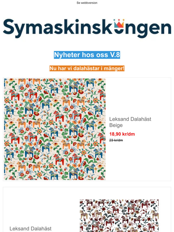 Mängder utav nyheter ifrån våren!