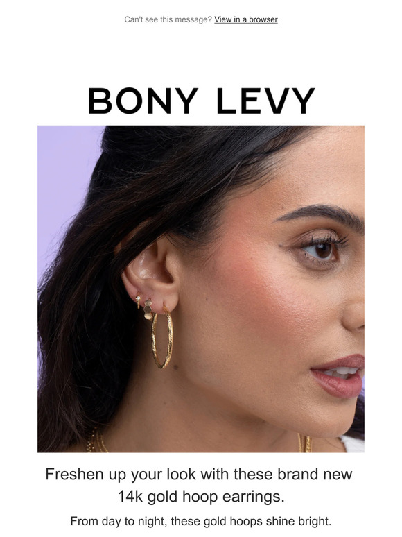 Brand new 14k hoop earrings!