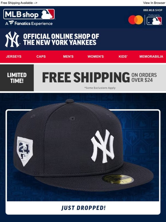Get Ready For Spring Training w/ New Yankees Gear!