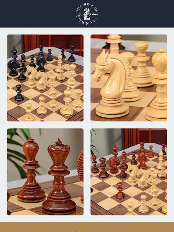 Our Featured Chess Set of the Week - The Segura Series Luxury Chess Pieces - 4.3" King