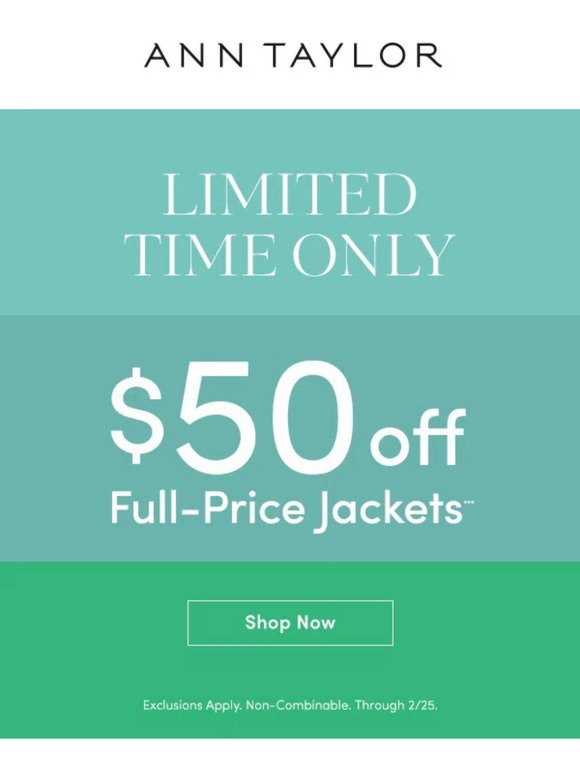 Starting Now: A Special Offer On Jackets