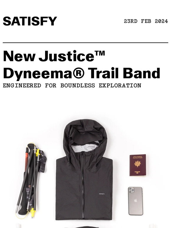 Satisfy Justice Dyneema Trail Band Black - Acheter Satisfy