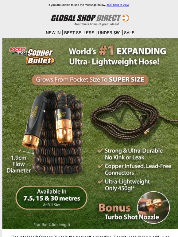 New in: Pocket Hose® Copper Bullet