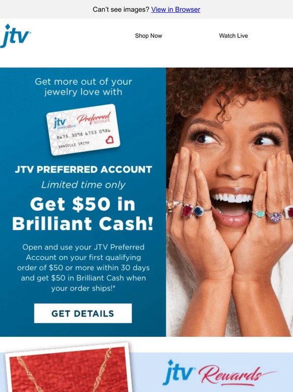Get $50 Brilliant Cash! Find out how...