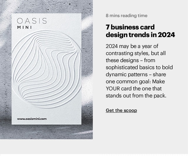 Vistaprint UK See hot new design trends for 2024 + get featured Milled