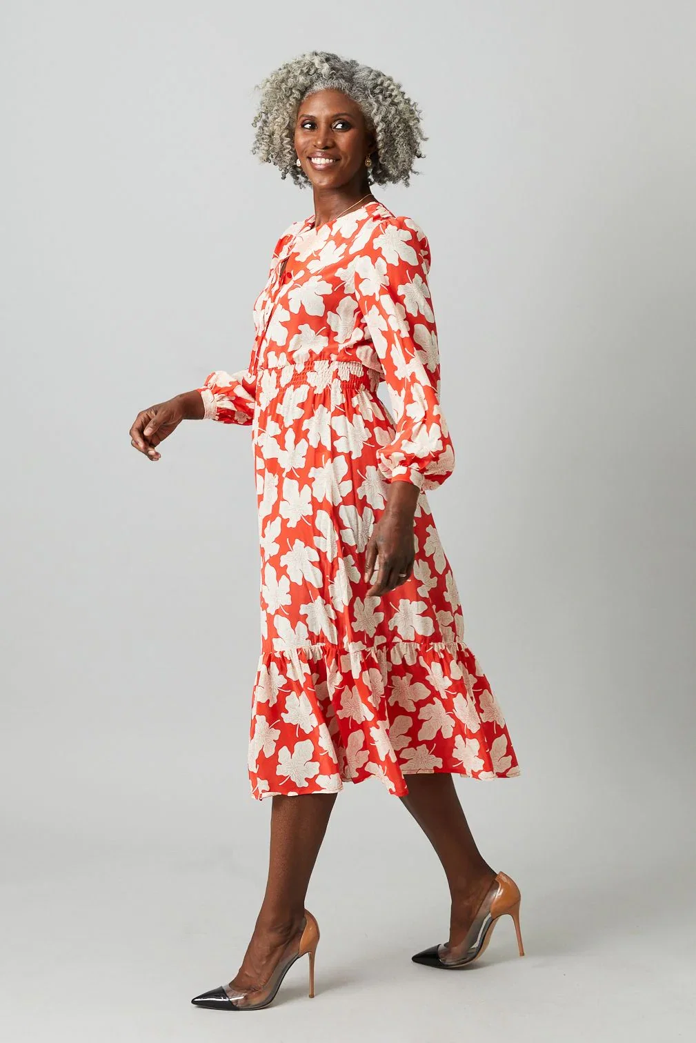 Image of Juliette Dress | Vibrant Verdant in Red