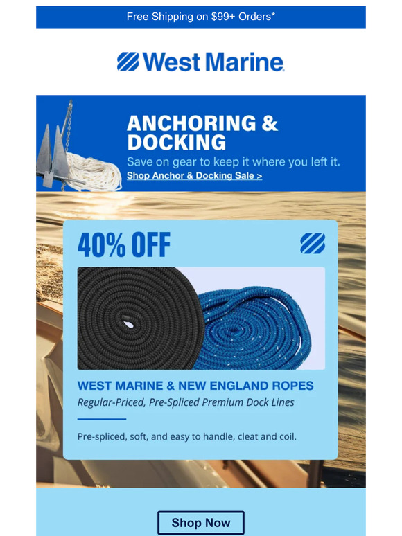 West Marine Docking gear looking rough? Save when you upgrade. Milled