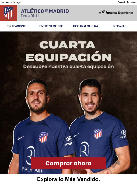 ¿Conoces nuestra nueva cuarta equipación?