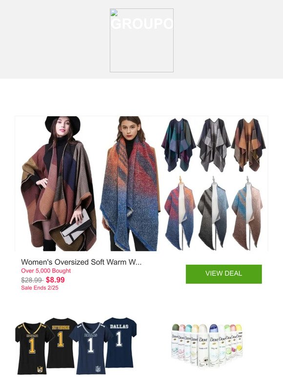 Women's Oversized Soft Warm Wool Blend Plaid Color Block Scarf Wrap and More