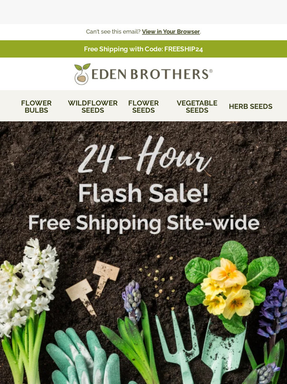 Eden Brothers Seed Company 🎨 Color Your Garden with Free Shipping! Milled