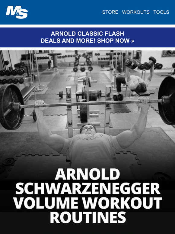 Muscle & Strength: Arnold Schwarzenegger Volume Workout Routines | Milled