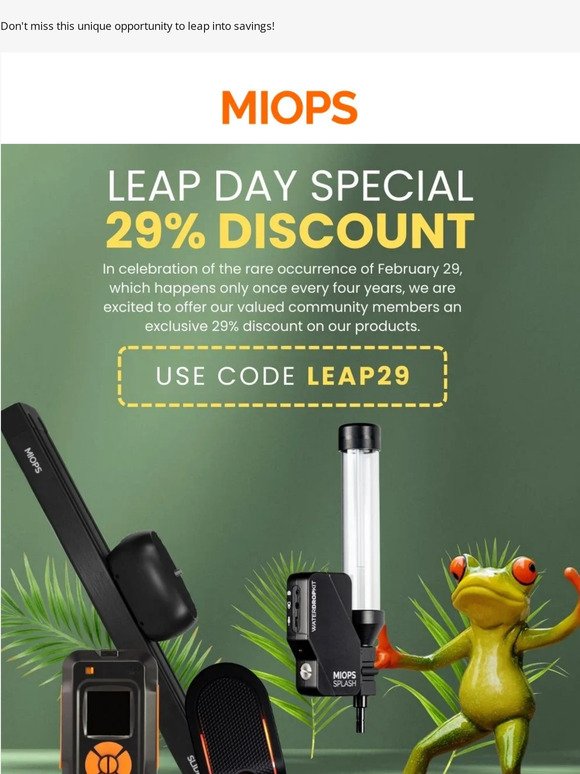 [SUPER DEAL] Extra Day, Extra Savings: Unlock 29% Off for Leap Year!