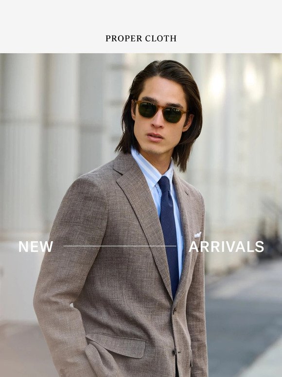 New Arrivals: Lightweight Oxfords, Spring Jackets, and Fresh Ties