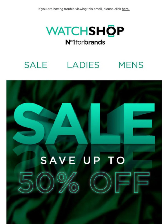 Up to 70% off Watchshop sale | Selected lines