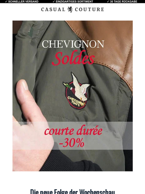 30% auf alle Chevignon Artikel