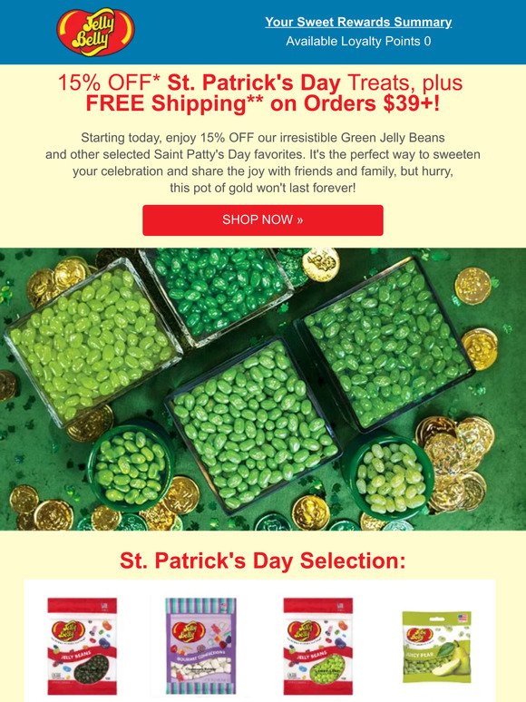 Get Leprechaun-Approved Candy: 15% Off + FREE Shipping!