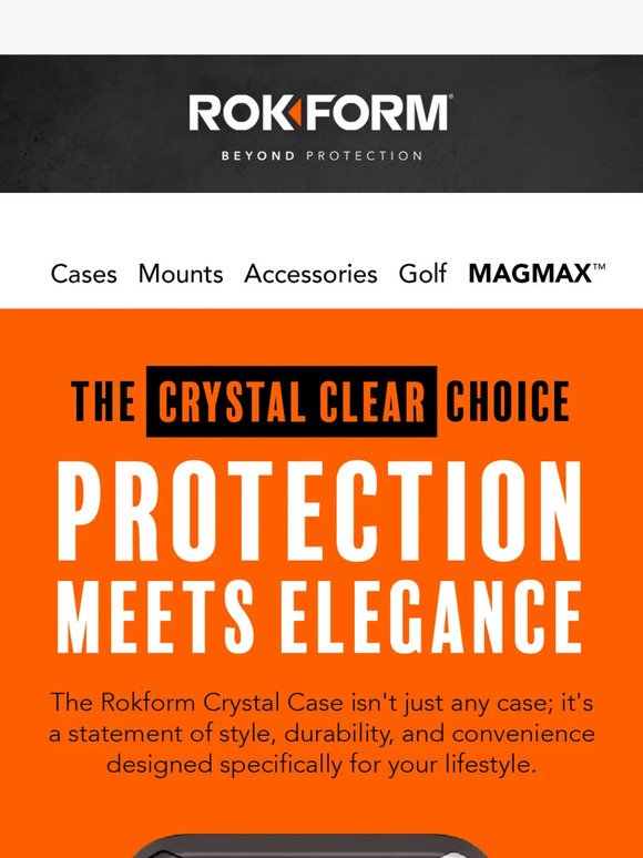 Unveil Sleek Durability for Your Phone with the Rokform Crystal Case